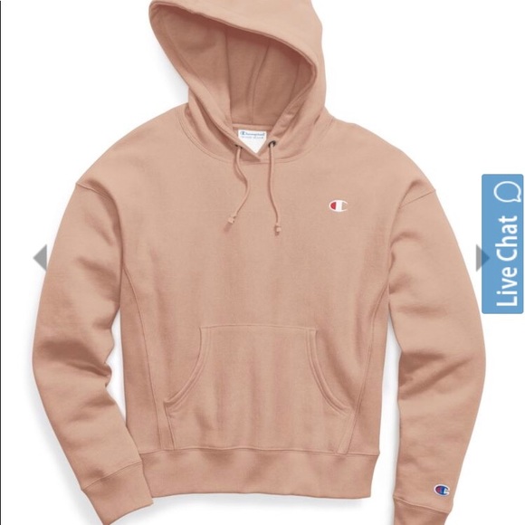 champion hoodie almond pink